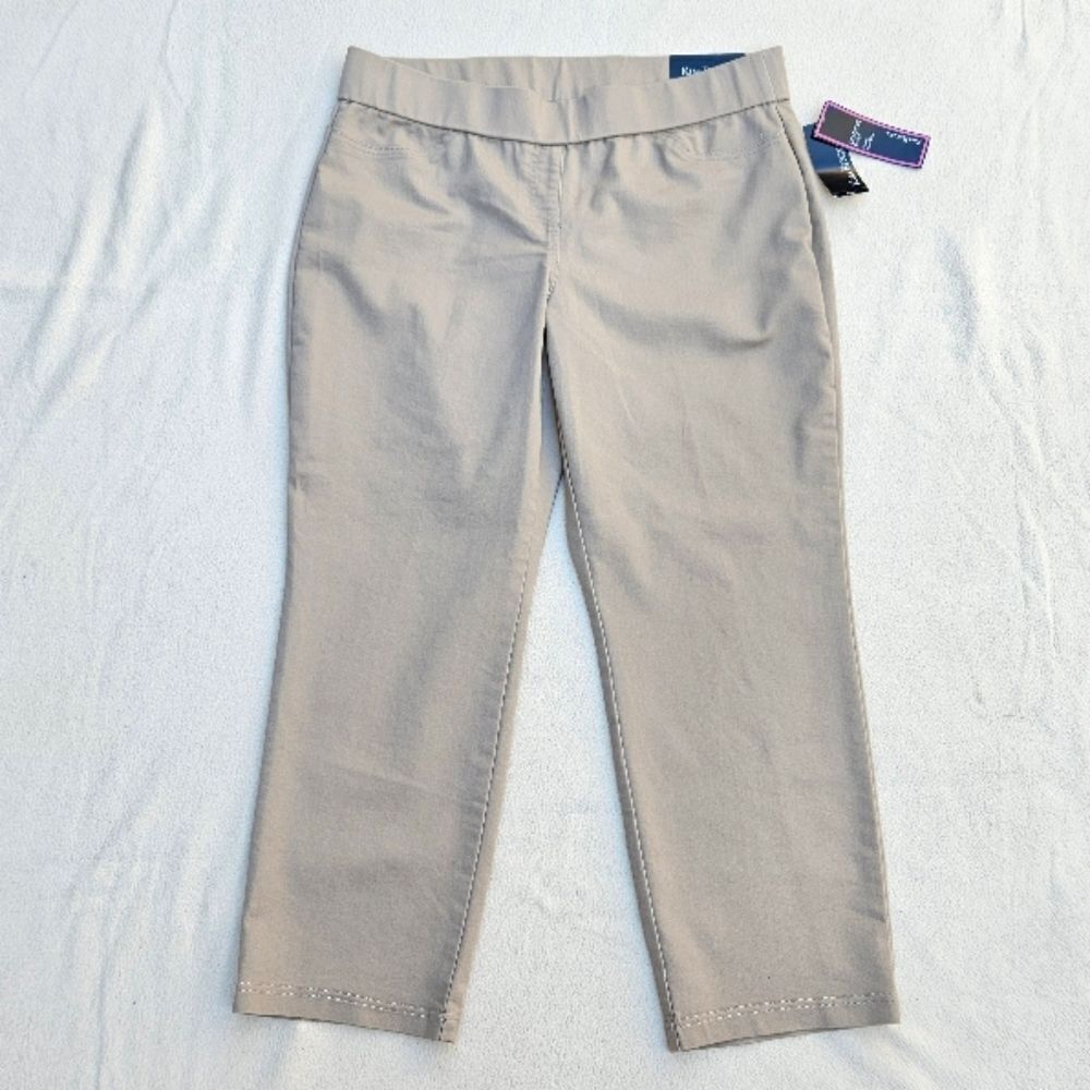 Kim Rogers Beige Pull On Pants Size 14P